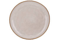 Керамическая тарелка цвет мокко D27*2.5см набор 6 шт