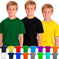 Футболка детская однотонная цветная подростковая в школу/садик