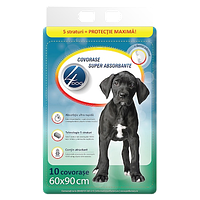 Гігієнічний килимок для собак ТМ "4DOG DELUXE" 60х90 см (10 шт.)