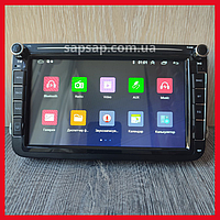 Штатная магнитола Volkswagen Skoda Seat экран 8" 4/32Gb Carplay Android 13 универсальная автомагнитола фольц