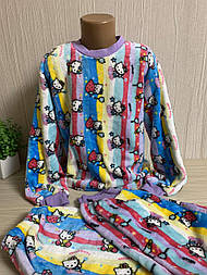 Піжама дитяча, тепла, яскрава,вельсофт, рвана махра