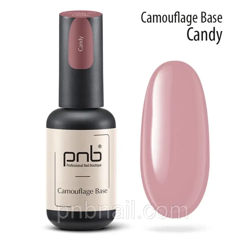 Камуфлювальна база/UV/LED CAMOUFLAGE BASE PNB, CANDY/8 мл