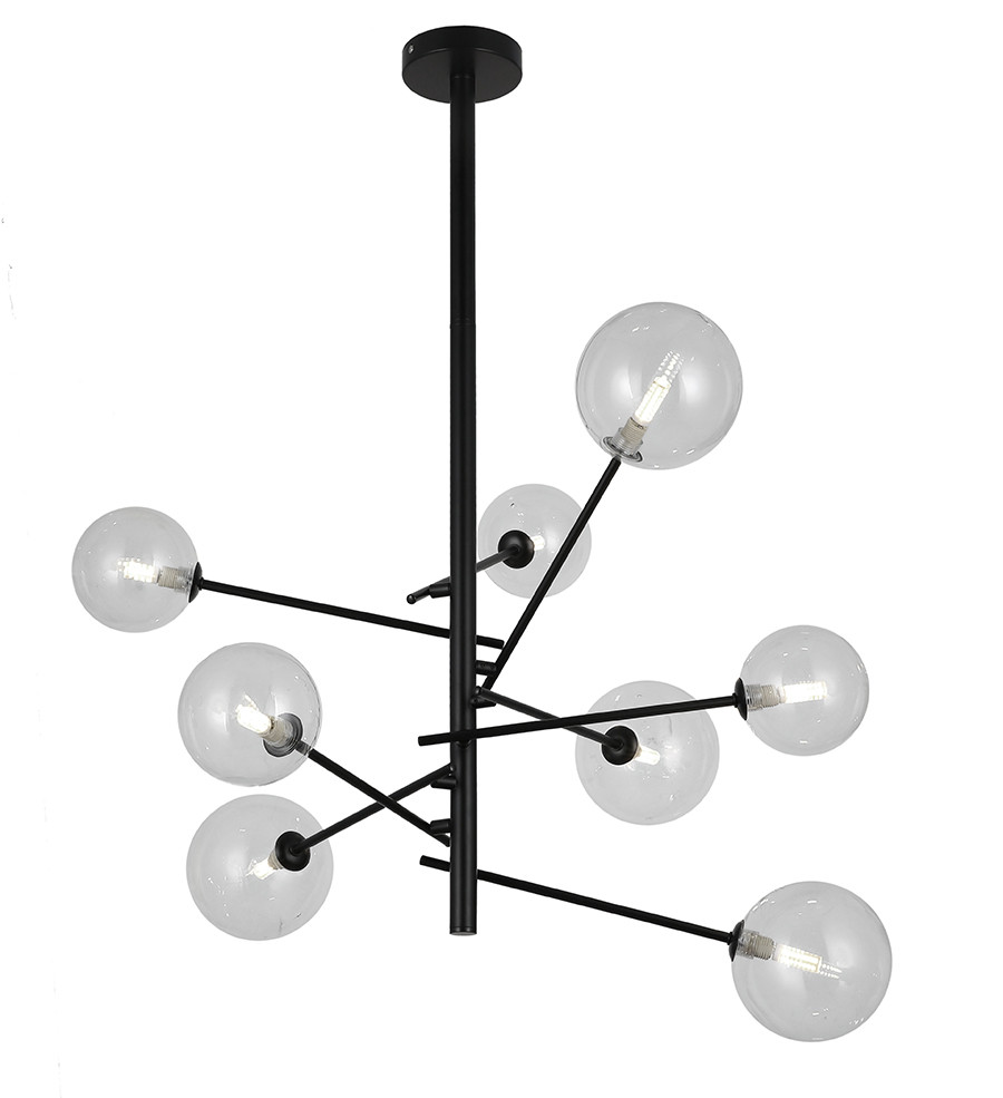 Люстра Levistella 761LLP01-8 BK+CL, фото 1