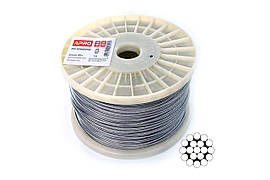 Трос нержавіючий Apro 1мм x 200м (1x19) DIN 3053 (200 шт.)