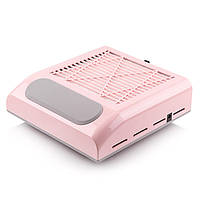 Вытяжка для маникюра Simei 858-8 с НЕРА-фильтром 80W (Pink)