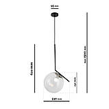 Підвісний світильник LVS 9163816-1 BK+CL, фото 2