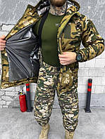 Бушлат армейский куртка для ВСУ мультикам Oxford, Тактическая военная одежда мужская камуфляжная куртка