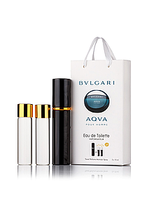 Міні-парфумерія Bvlgari Aqua Pour Homme (Булгарі Аква пур Хом), 3*15 мл