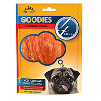 Ласощі для собак 4DOG Goodies Chicken Jerky Tenders Куряче в ялене м ясо 100г