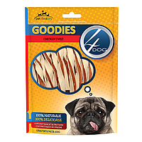 Ласощі для собак 4DOG Goodies Chicken Twists Курячі завитки 100г