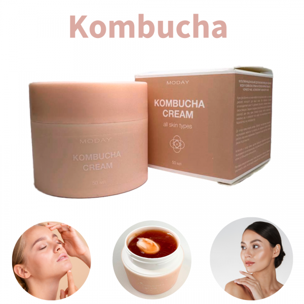 Мультифункціональний двофазний крем для обличчя MODAY Kombucha CREAM 50 мл - фото 1 - id-p2021975348