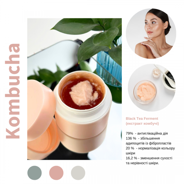 Мультифункціональний двофазний крем для обличчя MODAY Kombucha CREAM 50 мл - фото 2 - id-p2021975348