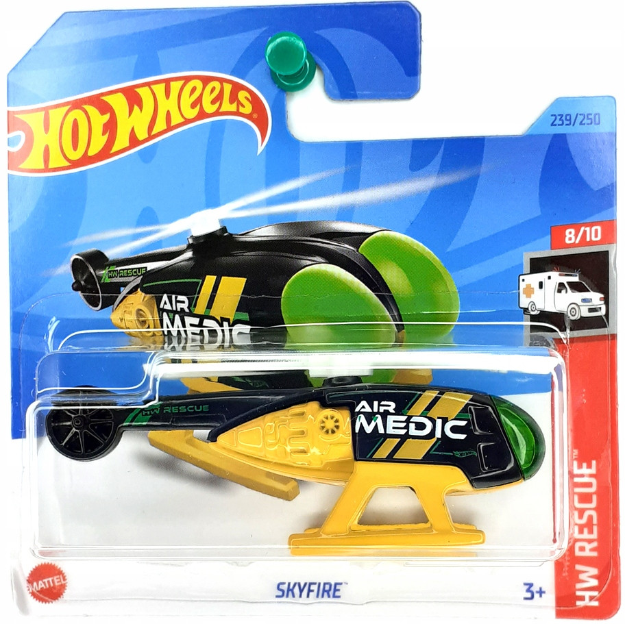 Гвинтокрил Хот Вілс 1:64 Skyfire колекція HW Rescue Hot Wheels Mattel HKJ23