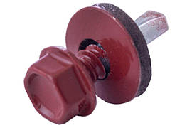 Саморіз покрівельний Apro 4.8 x 19 мм RAL 3011 (50 шт.)