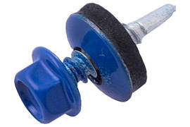 Саморіз покрівельний Apro 4.8 x 19 мм RAL 5005 (50 шт.)