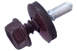 Саморіз покрівельний Apro 4.8 x 19 мм RAL 8017 (50 шт.)