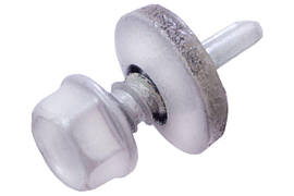 Саморіз покрівельний Apro 4.8 x 19 мм RAL 9006 (50 шт.)