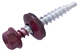 Саморіз покрівельний Apro 4.8 x 35 мм RAL 3005 (50 шт.)