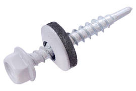 Саморіз покрівельний Apro 4.8 x 35 мм RAL 9006 (50 шт.)