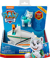 Щенячий патруль Спасательный снегоход и фигурка Эверест. Paw Patrol Everest's Snow Plough Vehicle with Figure