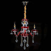 Люстра кришталева підвісна, світильник підвісний Sunlight на 3 лампи 1015