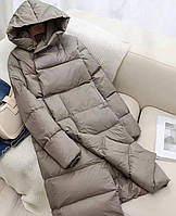 Стильный теплый женский пуховик пальто зима куртка