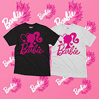 Футболка Барби лого для девочки 122-128