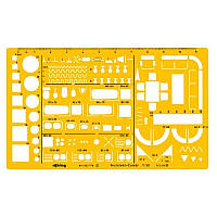 Трафарет Ротрінг для архітектора 1:100 жовт.