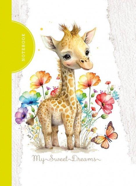 Блокнот "Жираф", 105 х 148 мм, 48 аркушів, Інтегральна обкладинка 23114(БК015/07) G-Rich, фото 1