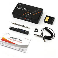 Паяльник MiniWare TS-101 65W  жало TS-B2 Tip + підставка + земля / Программируемый электрический паяльник c PD 3.0