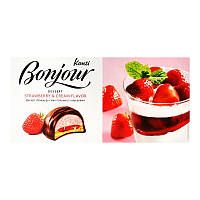 Десерт Bonjour зі смаком полуниці з вершками 232 г (4823088608267)