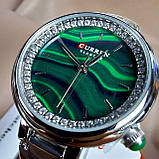 Жіночий класичний наручний стрілочний годинник зі сталевим браслетом Curren 9089 SG, фото 6