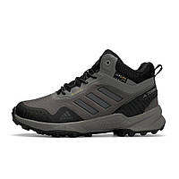 Термо водостойкие ботинки Adidas Terrex Gore-Tex Cordura Grey, мужская зимняя обувь, Адидас на гор тексе