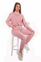 Спортивный женский костюм / двунитка 44, розовый