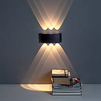 Настінний світлодіодний світильник LED бра 6W 3000K 220V Чорний