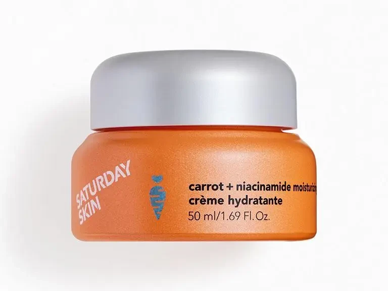 Зволожуючий, відновлюючий шкірний бар'єр крем SATURDAY SKIN Carrot + Niacinamide Moisturizing Cream 50 мл, фото 1