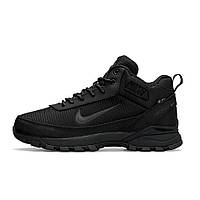 Термо водостойкие ботинки Nike Rivah Gore-Tex All Black, мужская зимняя обувь, Найк на гор тексе