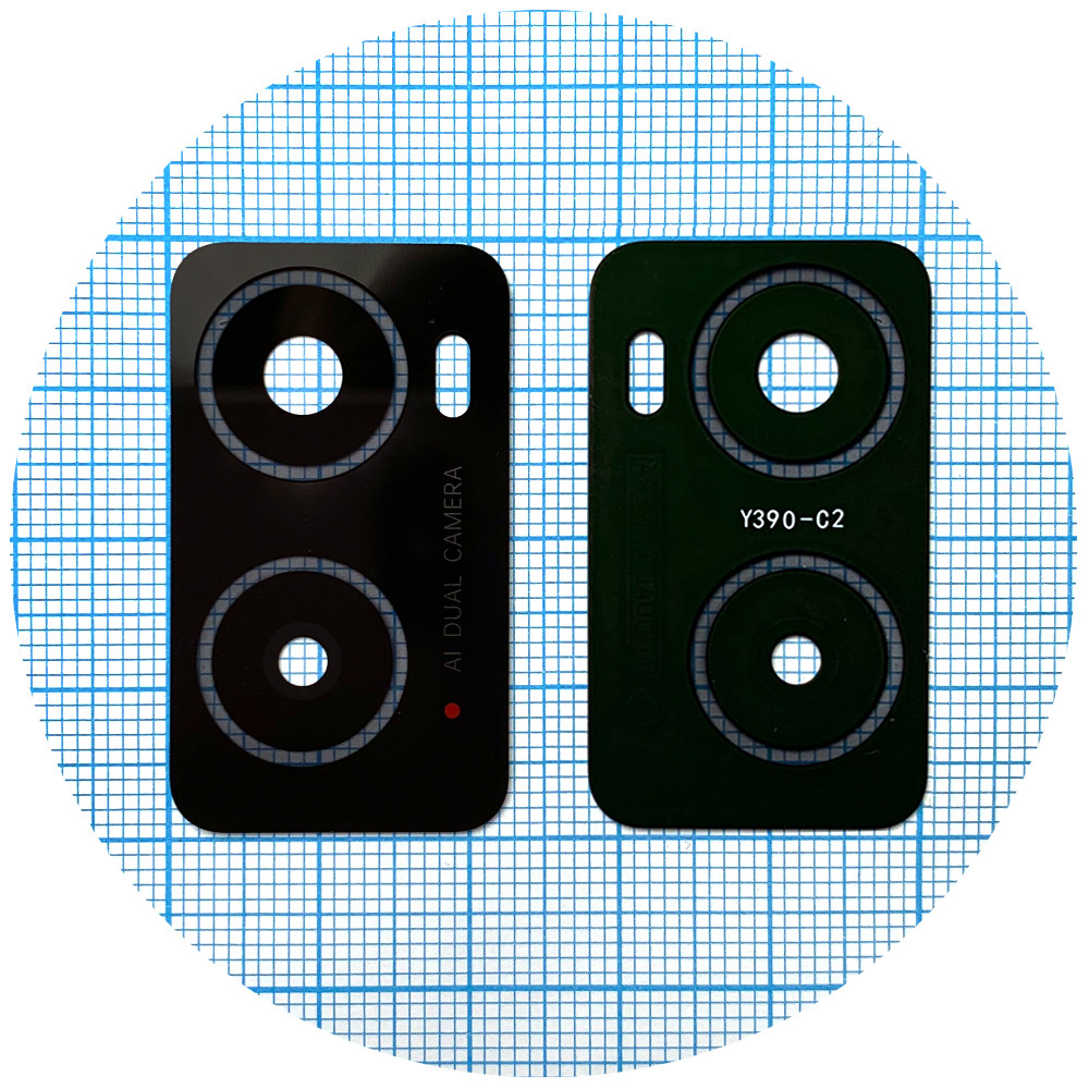 Скло камери Oppo A76 чорне, фото 1