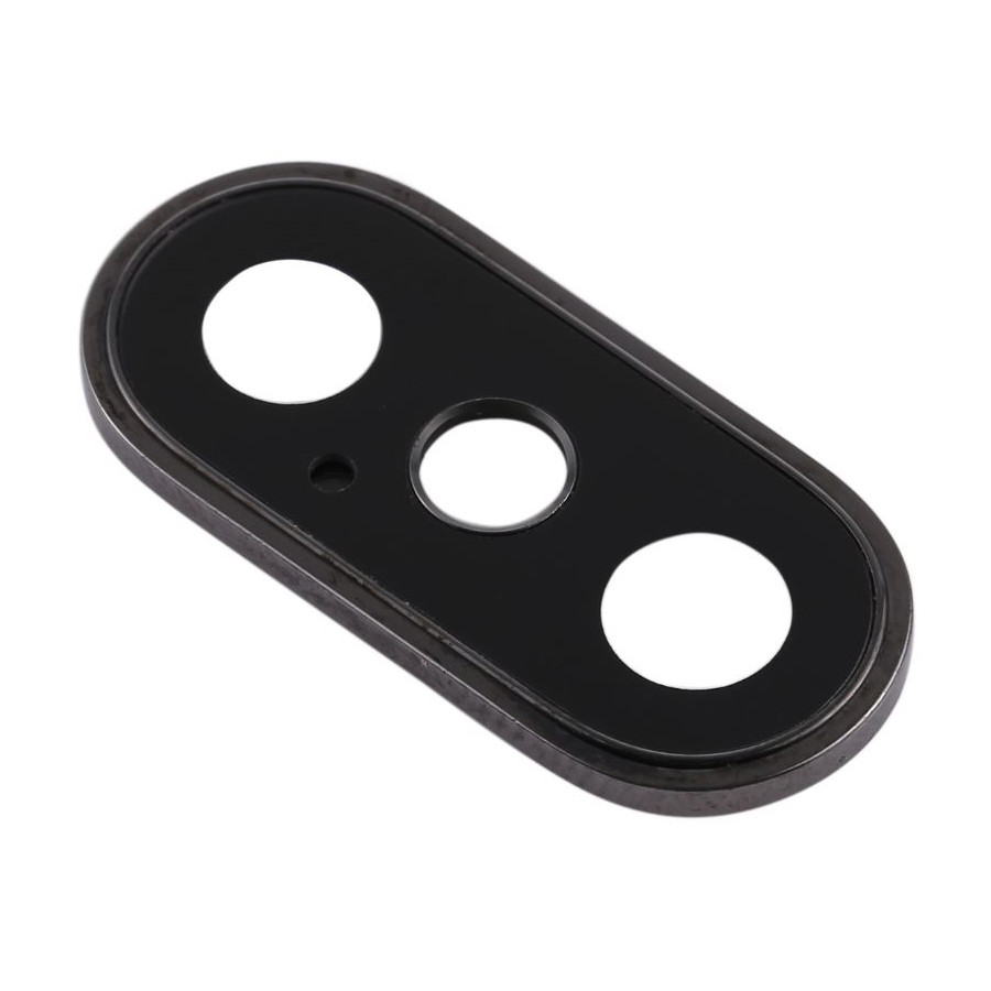 Скло камери Apple iPhone XS, iPhone XS Max у чорній рамці, фото 1