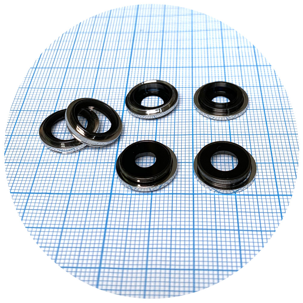 Скло камери Apple iPhone 13 Pro, iPhone 13 Pro Max зі сріблястим кільцем - 3 шт, фото 1