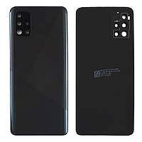 Задня кришка Samsung Galaxy A51 2019 A515F чорна Original PRC зі склом камери