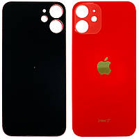 Задня кришка Apple iPhone 12 Mini червона - аналог з великим отвором