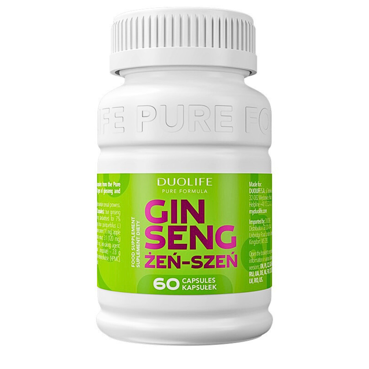 DuoLife Ginseng із трьох видів женьшеню Дуолайф 60 кап.