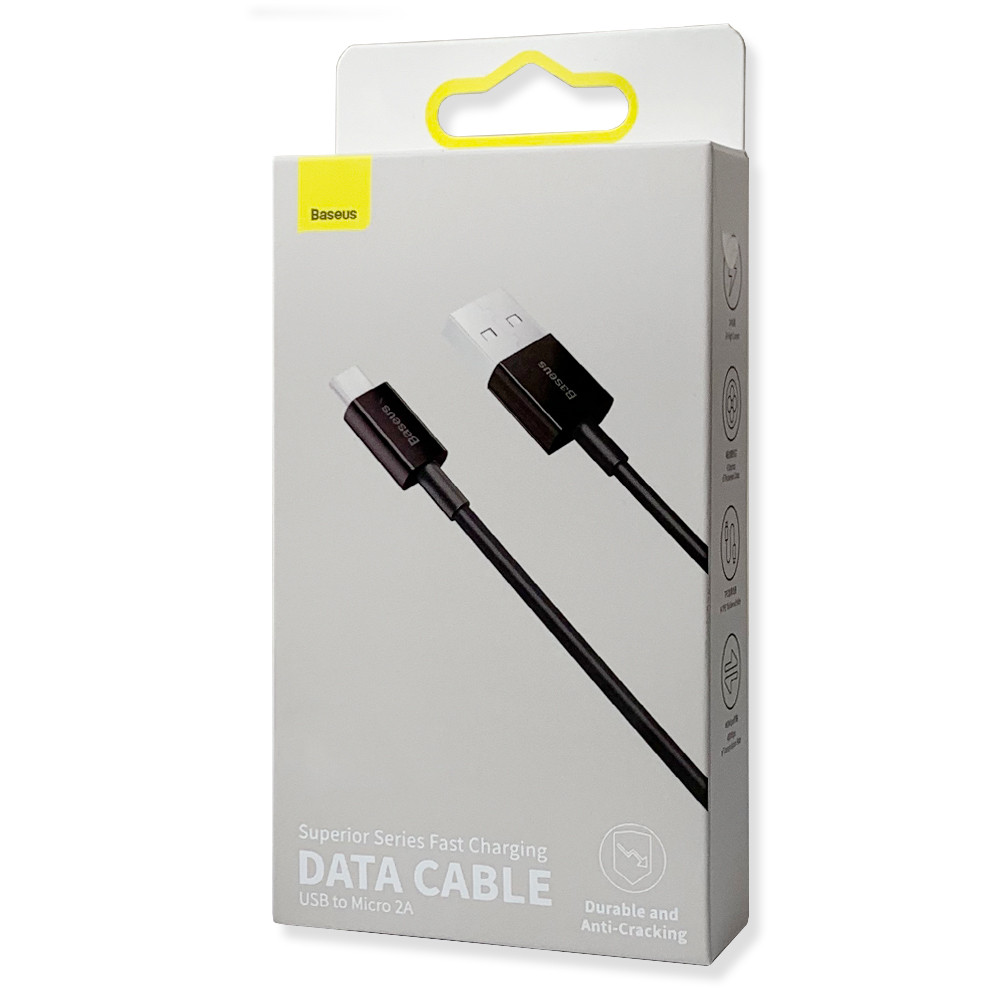 Кабель зарядки Baseus Superior Series Fast Charging Data Cable USB to Micro 2A 2м (CAMYS-A01)