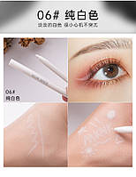 Водостійкий гелевий олівець для очей MKNK waterproof gel eyeliner 06 white