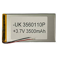 Аккумулятор АКБ универсальный 3560110Р 110 x 60 x 3 мм 3500 mAh 3.7V