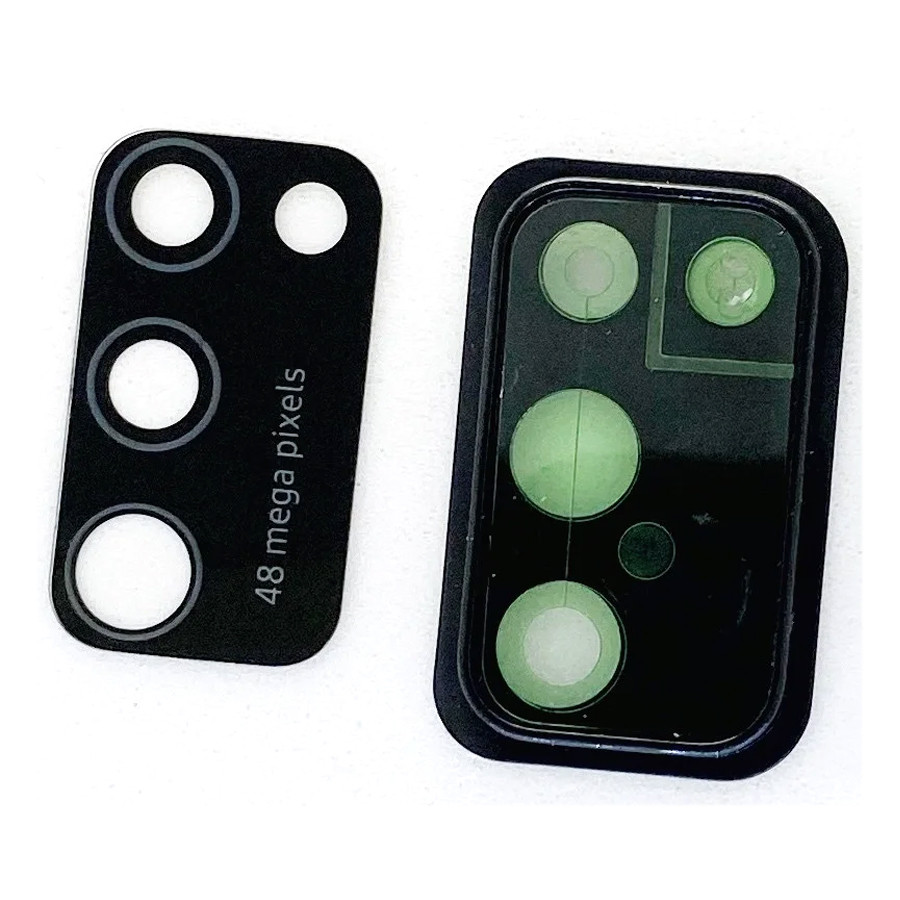 Скло камери Samsung Galaxy A41 A415F чорне у рамці, фото 1