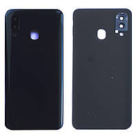 Задня кришка Samsung Galaxy A40 2019 A405F чорна Original PRC зі склом камери
