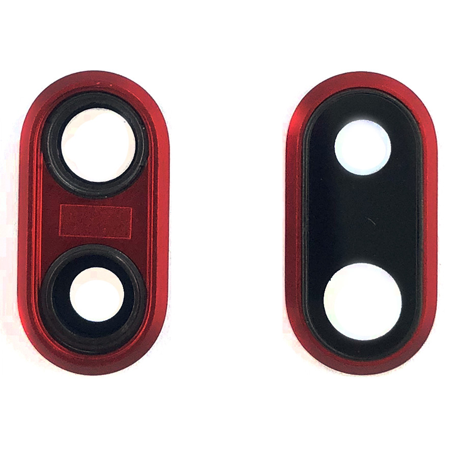 Скло камери Apple iPhone 8 Plus у червоній рамці, фото 1