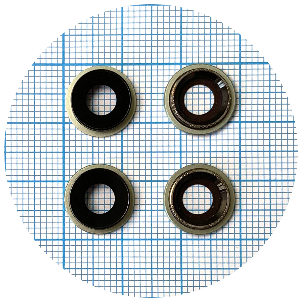 Скло камери Apple iPhone 12, iPhone 12 Mini із зеленим кільцем - 2 шт, фото 1